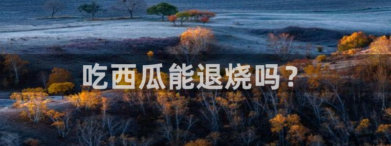 国产精品韩日中出吃瓜:吃西瓜能退烧吗?